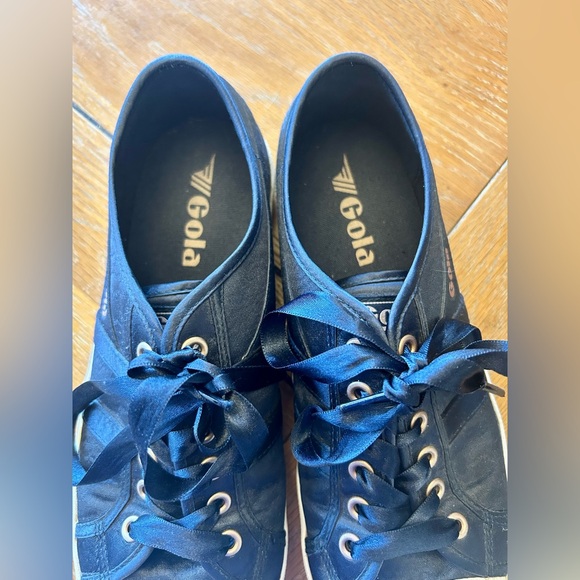 Gola Coaster Satin Navy Sneakers - Picture 6 of 8